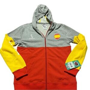 NWT Spain Soccer FIFA World Cup Qatar 2022 Full-Zip Hoodie Youth Large 14/16